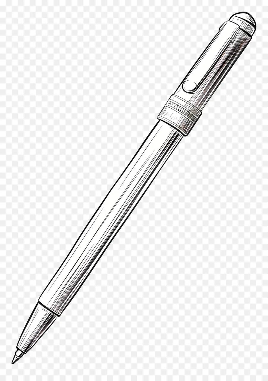 القلم，القلم الفضي PNG