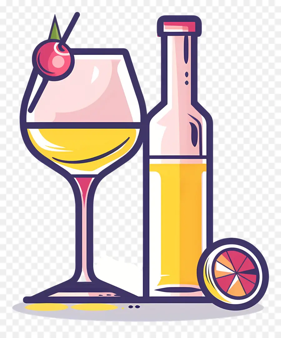 الكحول，النبيذ الأبيض PNG