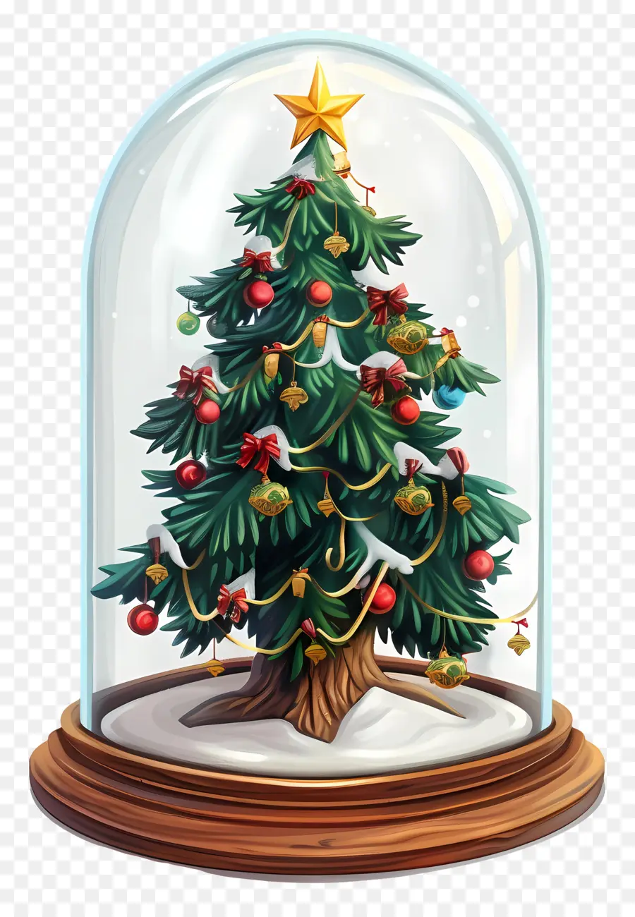 شجرة عيد الميلاد，الزجاج العالم PNG
