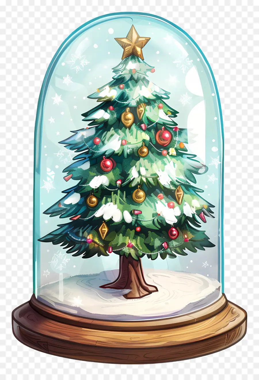 شجرة عيد الميلاد，ثلج PNG