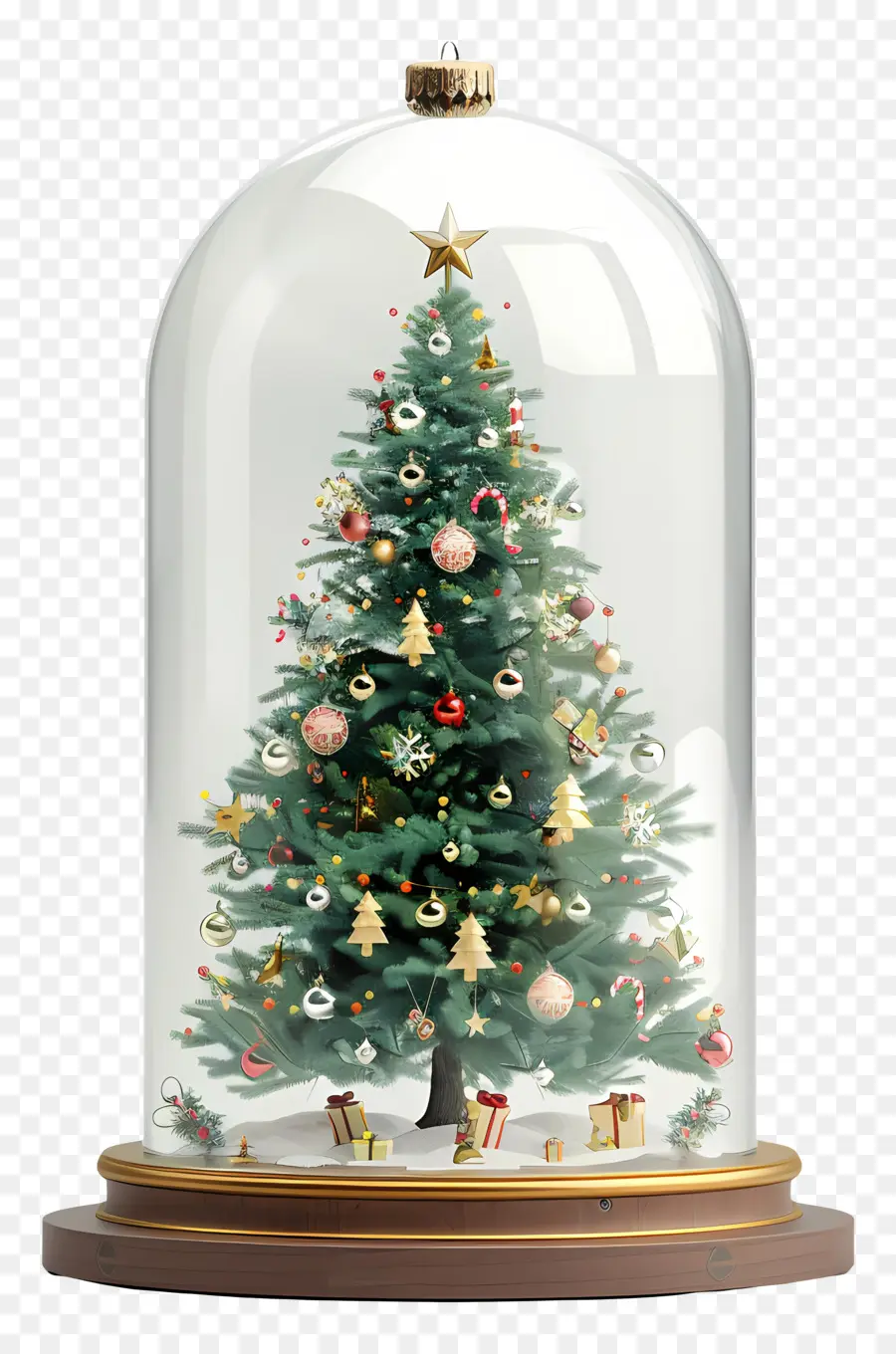 شجرة عيد الميلاد，القبة الزجاجية PNG