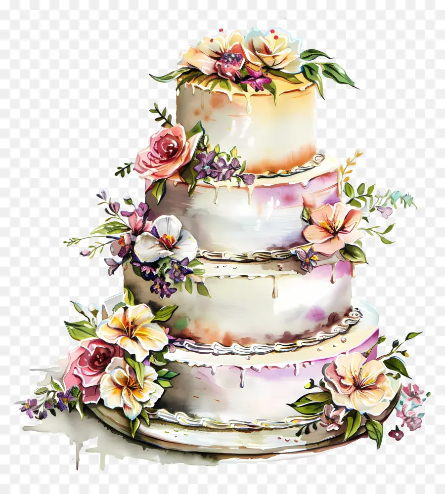 كعكة الزفاف，Threetiered PNG