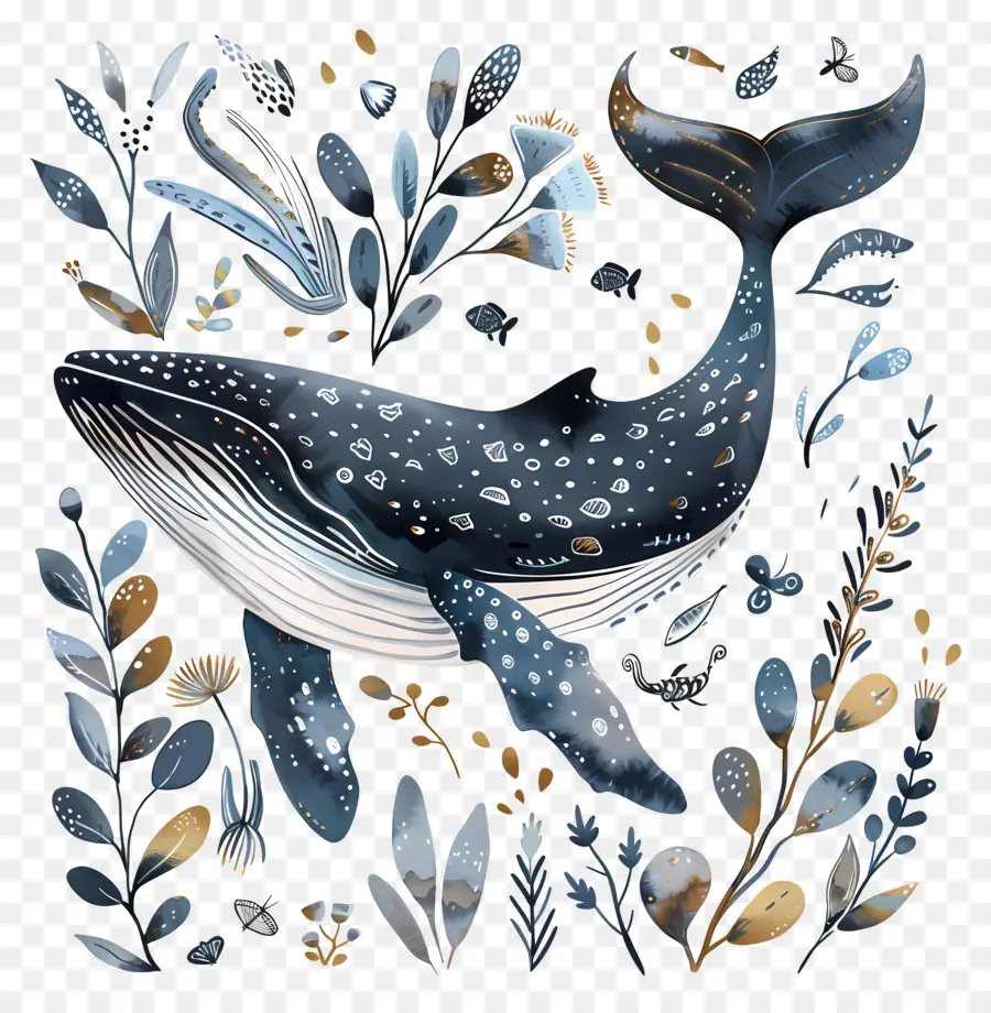 الحوت，المحيط PNG