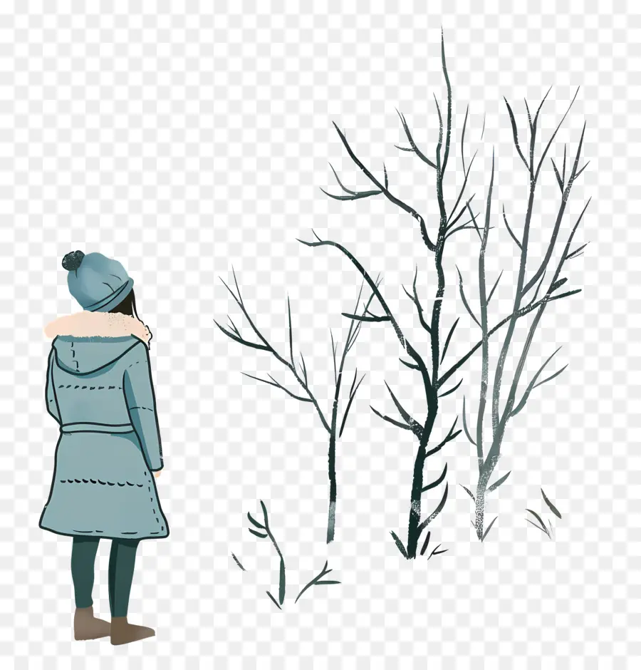 الشتاء البارد，شجرة PNG