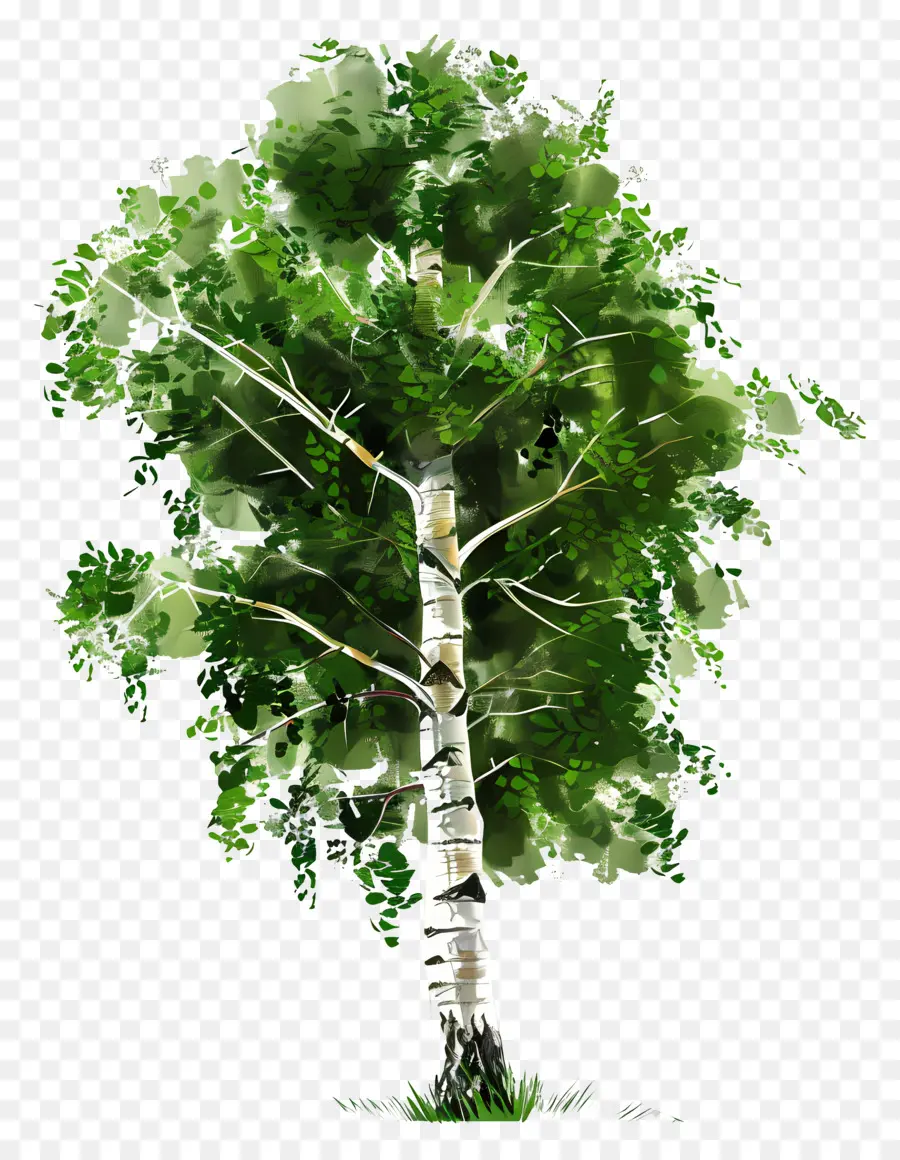 شجرة البتولا，شجرة PNG