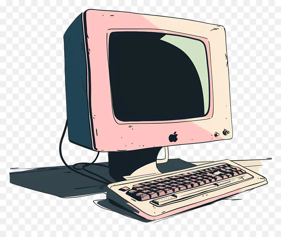 الكمبيوتر，كمبيوتر المدرسة القديمة PNG