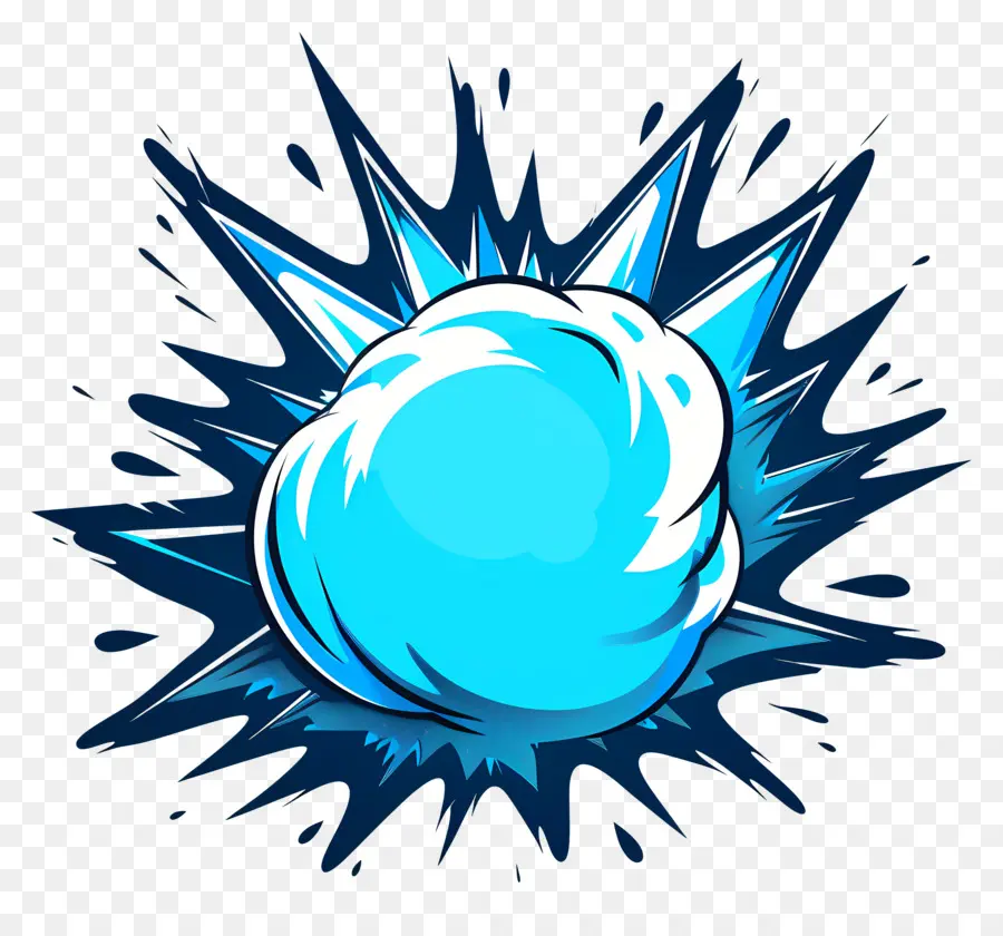 الأزرق نارية，كرة الثلج PNG