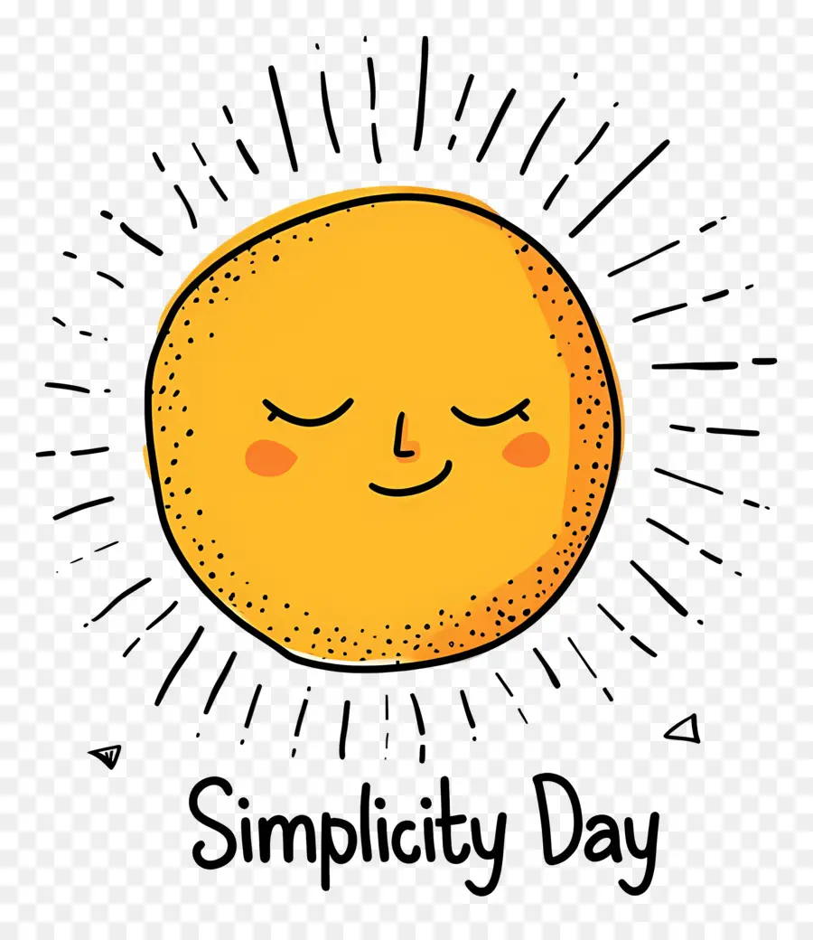 يوم البساطة，الشمس PNG