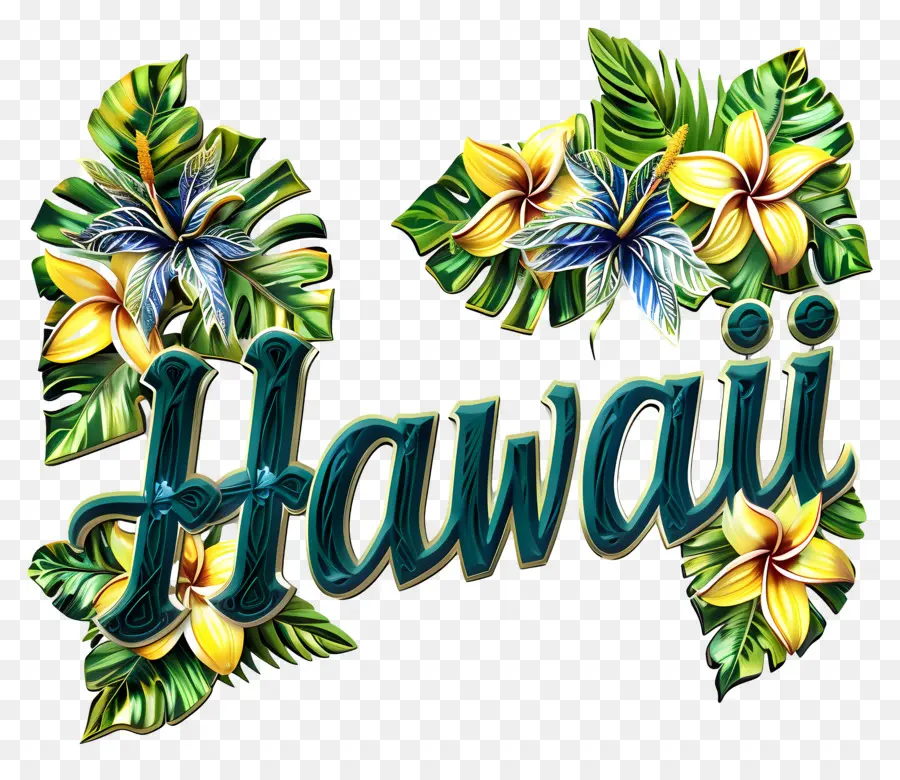 هاواي，تصميم الأزهار PNG