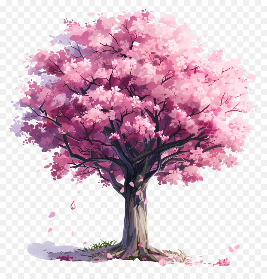 زهر الكرز شجرة，الوردي شجرة PNG