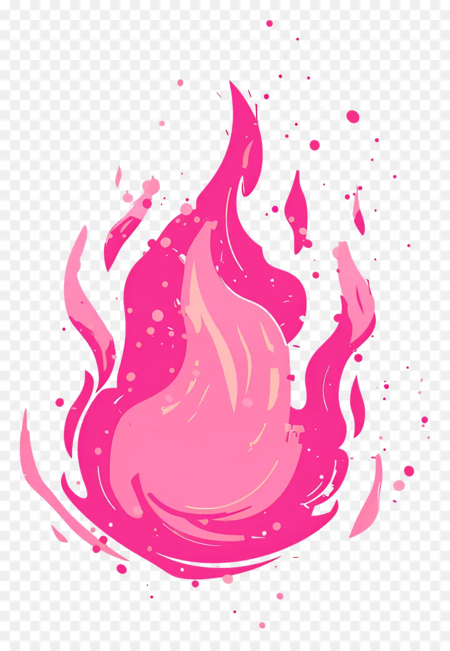كرة النار الوردية，الوردي النار PNG