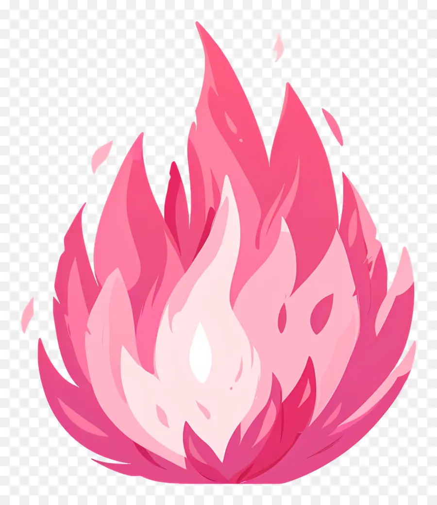 كرة النار الوردية，الوردي لهب PNG