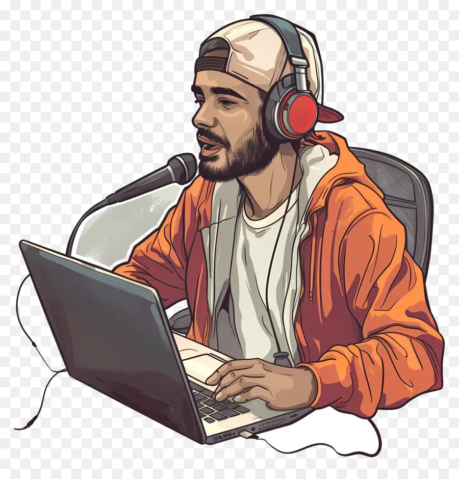 Podcaster，العمل عن بعد PNG