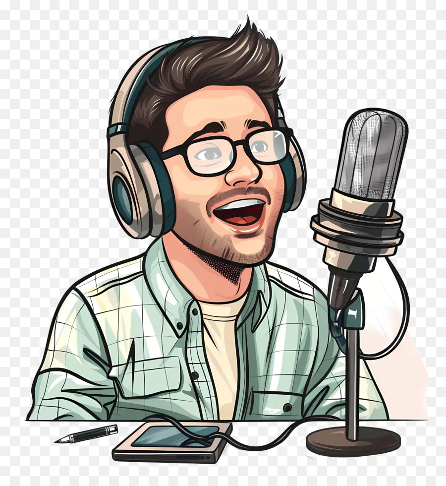 Podcaster，البودكاست PNG