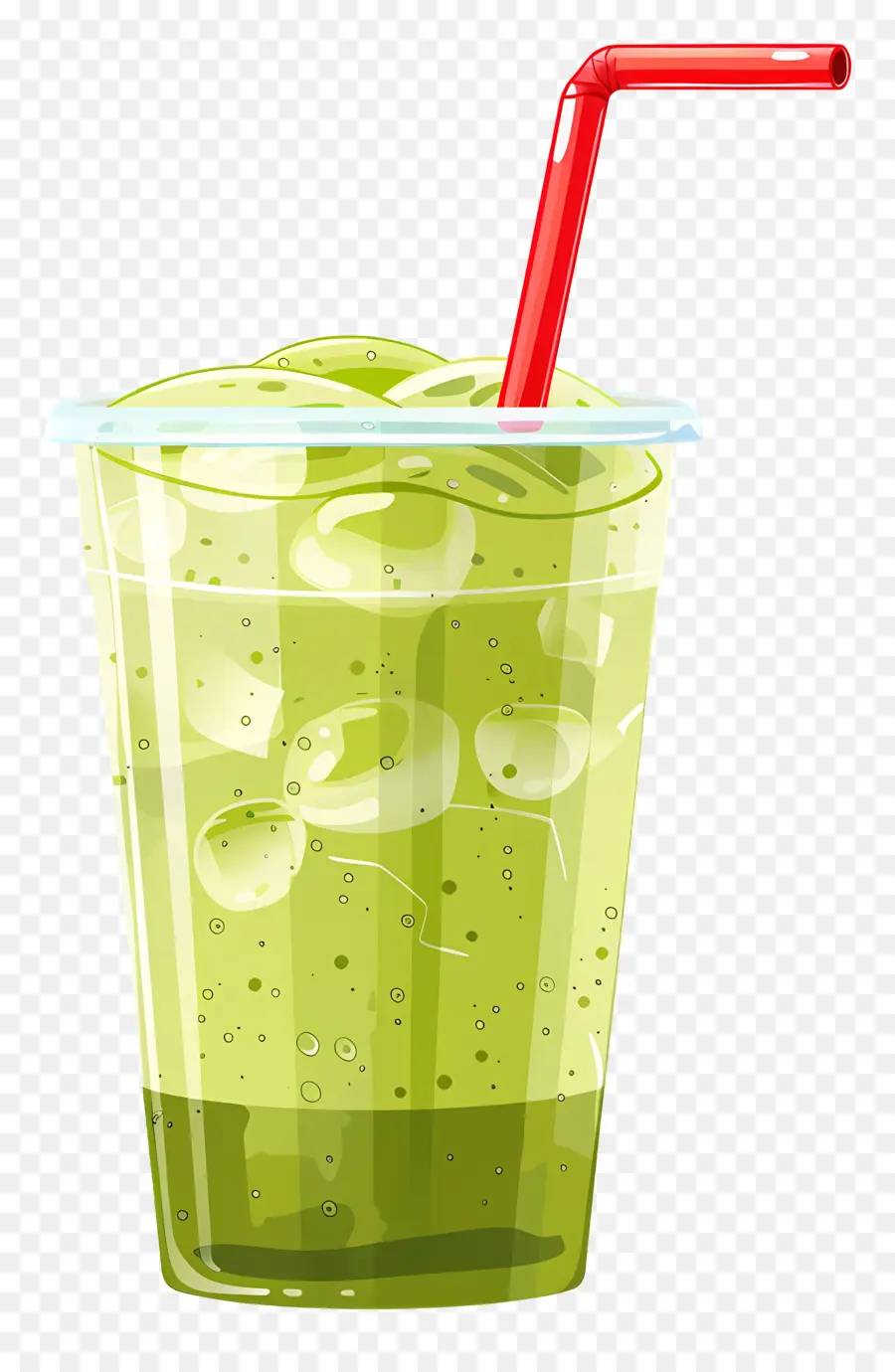 ماتشا شرب，عصير أخضر PNG