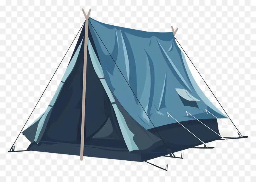 خيمة المعسكر，خيمة زرقاء PNG