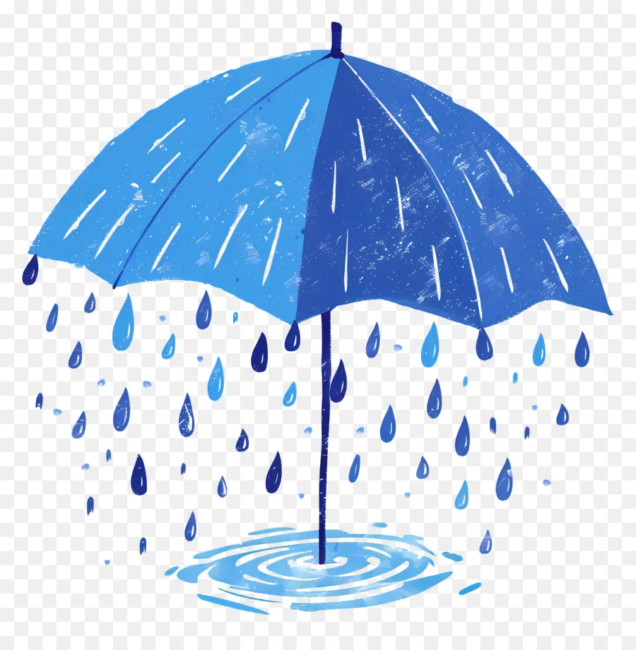 المطر，الأزرق مظلة PNG