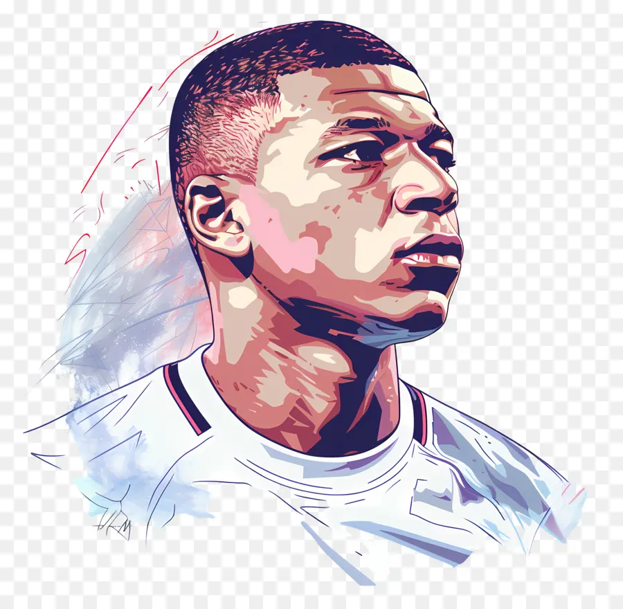 Kylian Mbappé，الفن الرقمي PNG