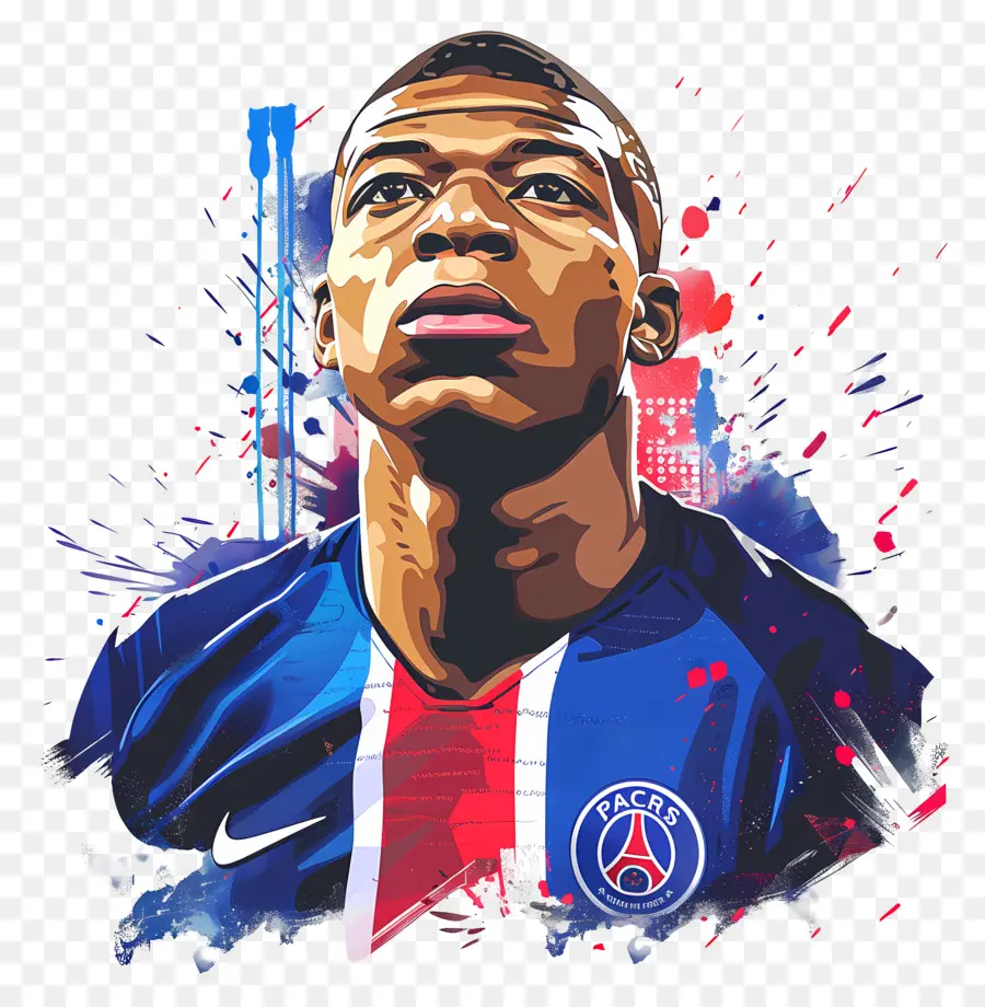 Kylian Mbappé，الأعمال الفنية الرقمية PNG