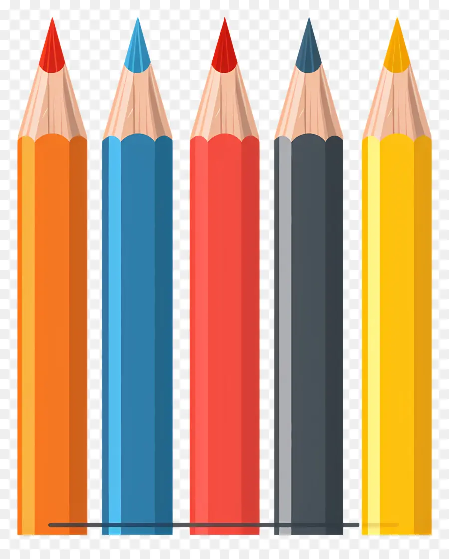 أقلام الرصاص，الأقلام الملونة PNG
