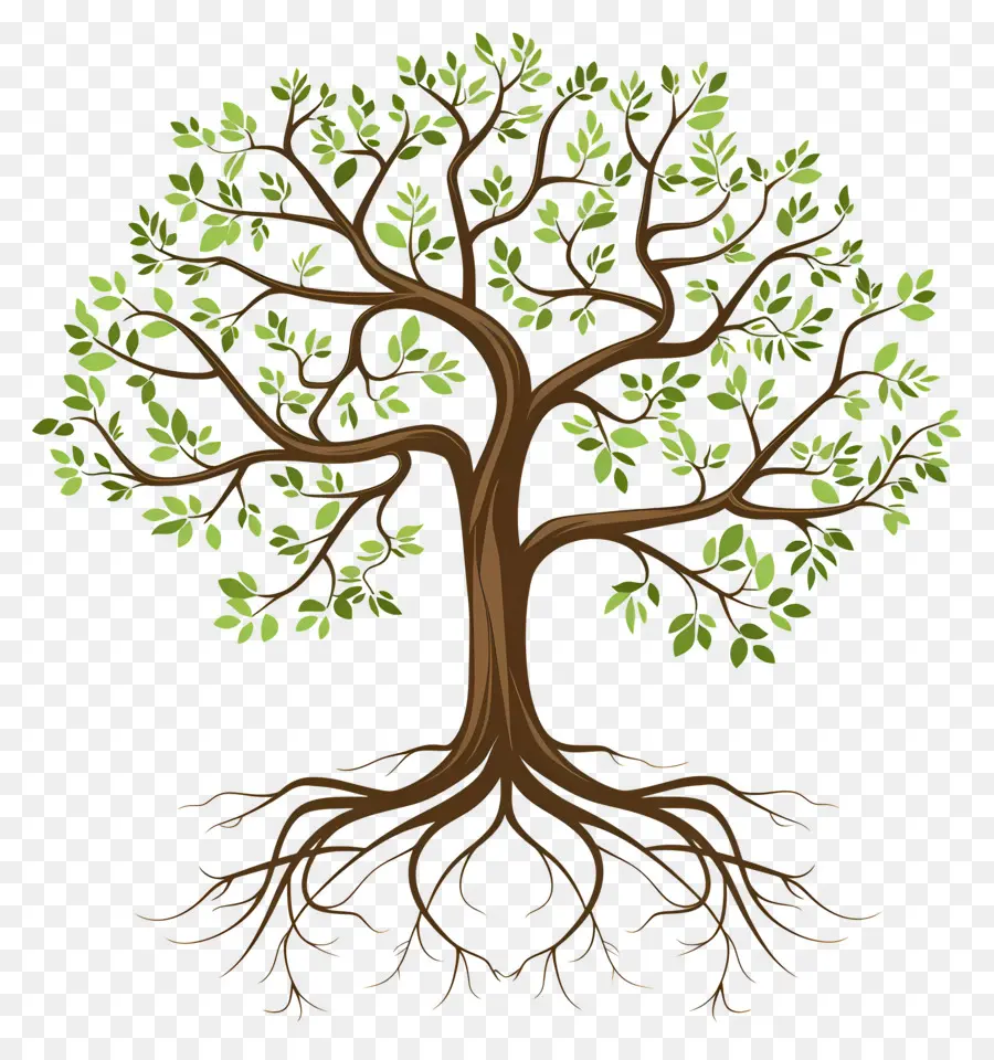 الشجرة ذات الجذور，جذور الشجرة PNG