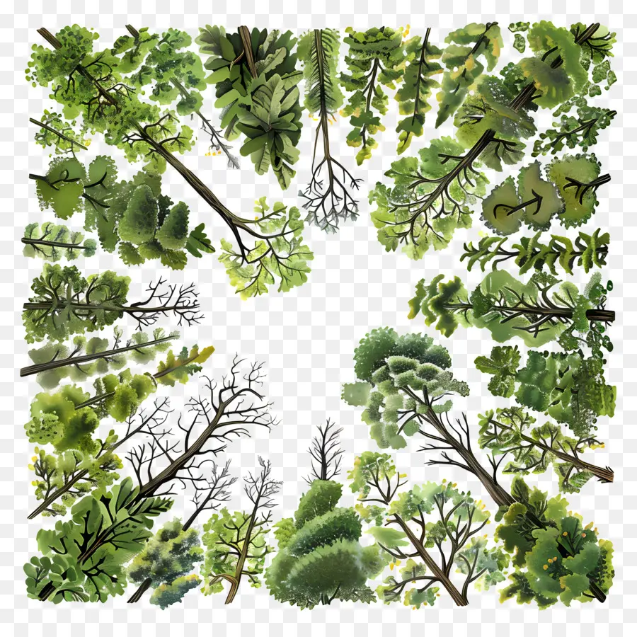غابة كانوبي，شجرة الرسم PNG