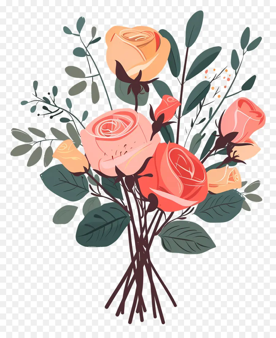 باقة من الورود，الورود PNG