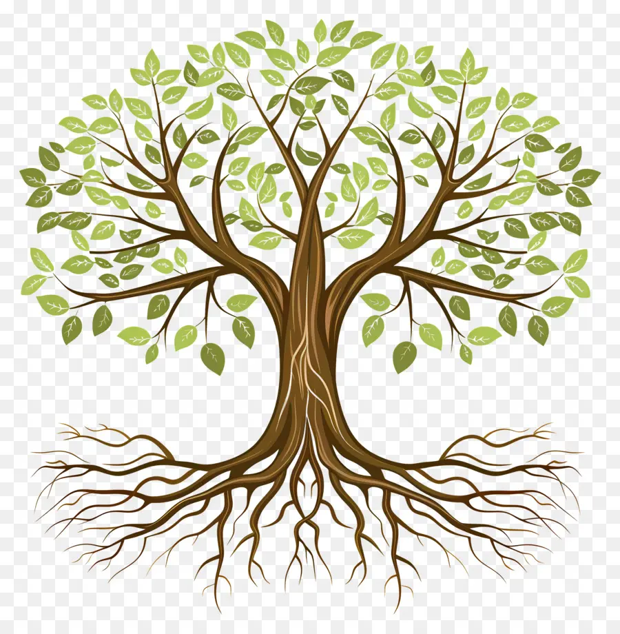 الشجرة ذات الجذور，جذور الشجرة PNG