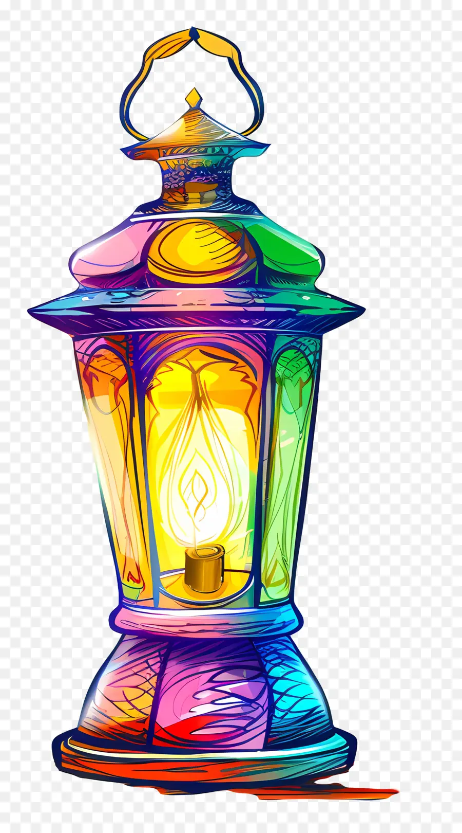 المصباح الإسلامي，فانوس PNG