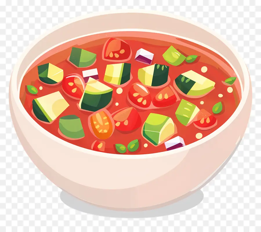 جازباتشو，حساء الطماطم PNG