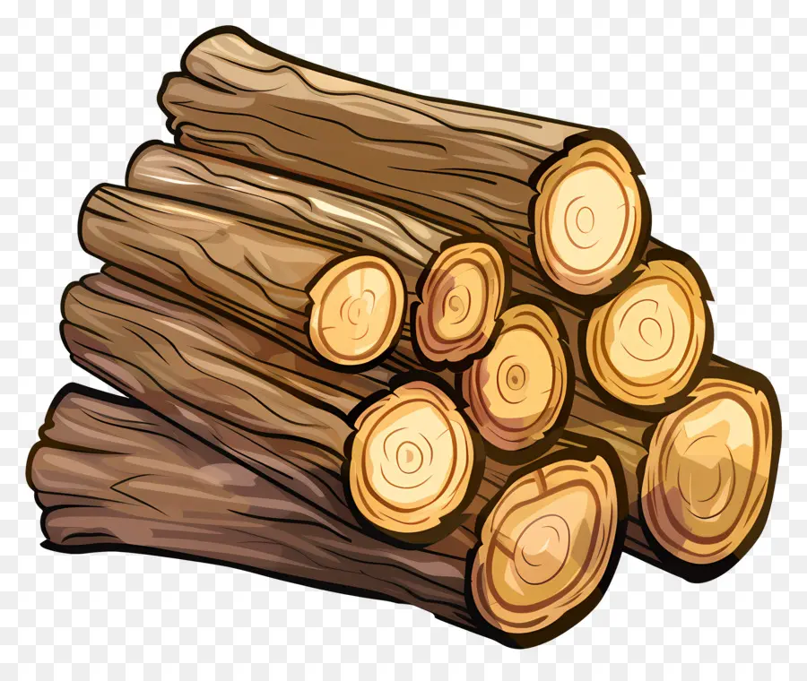 كومة السجلات，الجذوع الخشبية PNG