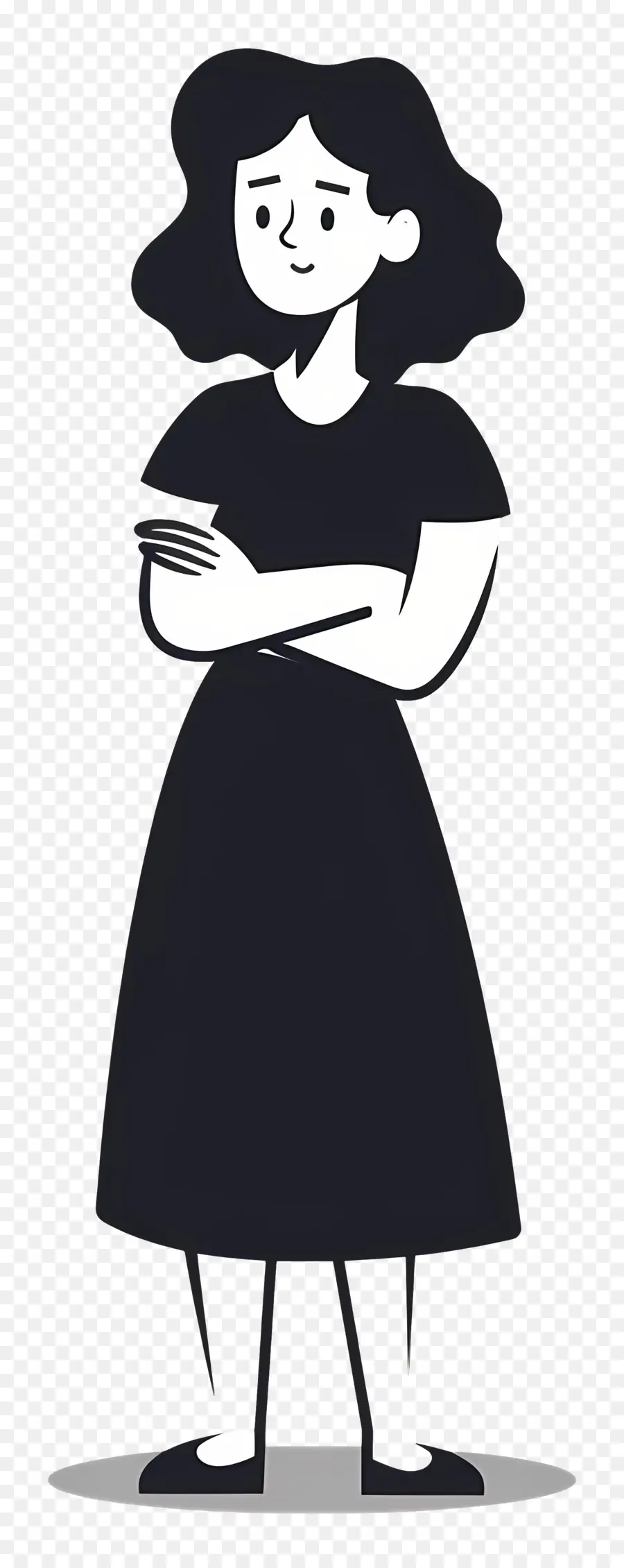 امرأة，يقف PNG