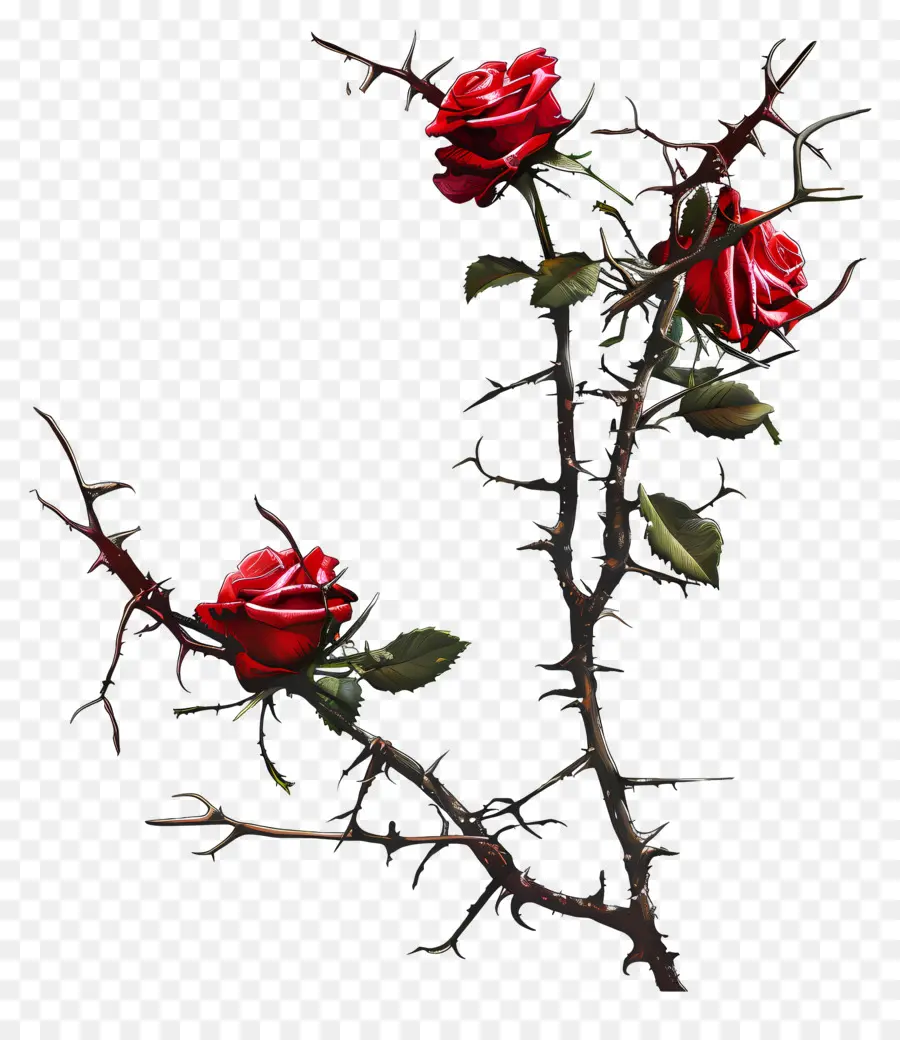 روز الأشواك，الورود الحمراء PNG