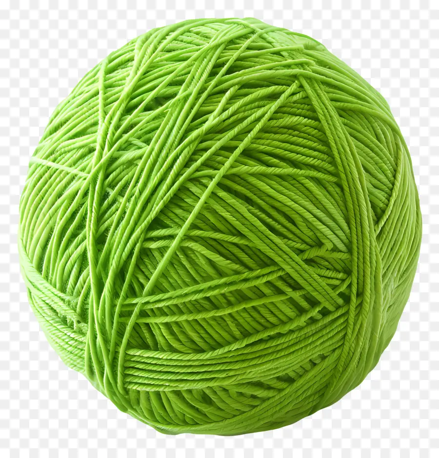 كرة الغزل الخضراء，خيوط الجير الأخضر PNG