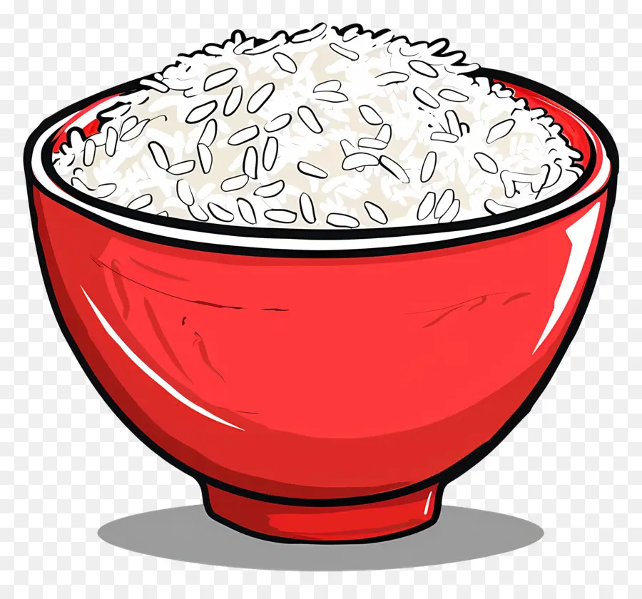 وعاء الأرز，خلفية بيضاء PNG