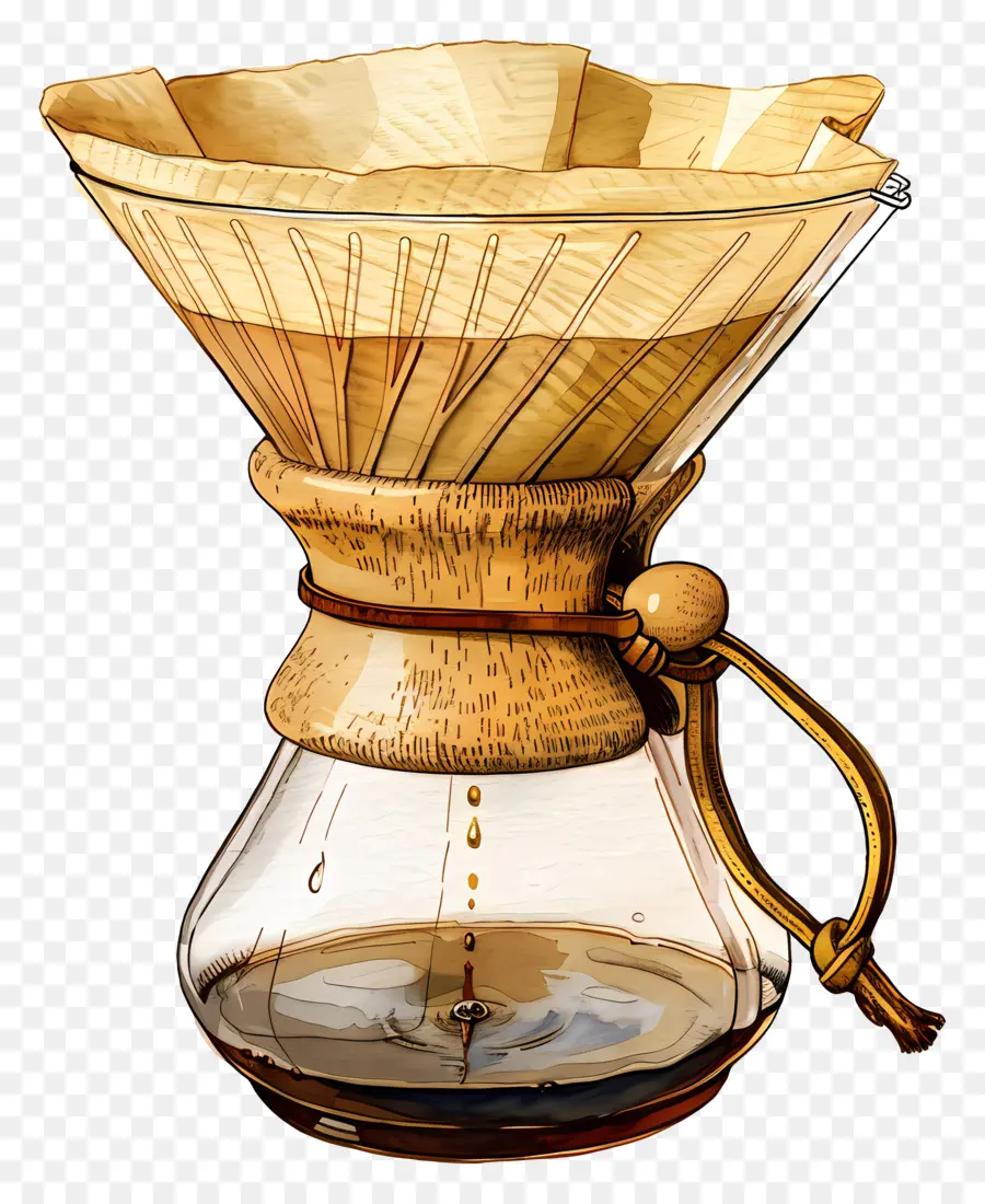 فلتر القهوة，صانع القهوة الزجاجية PNG