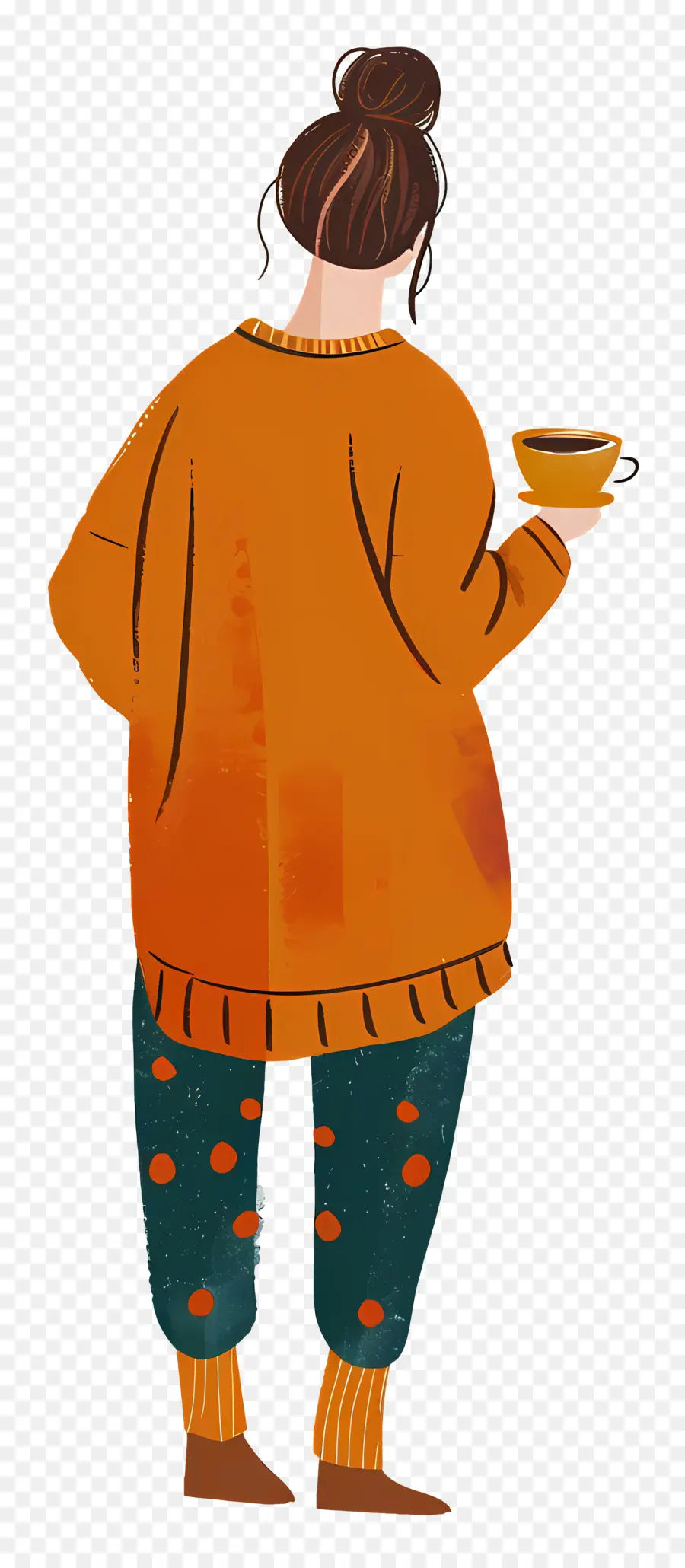 امرأة شرب القهوة，امرأة PNG