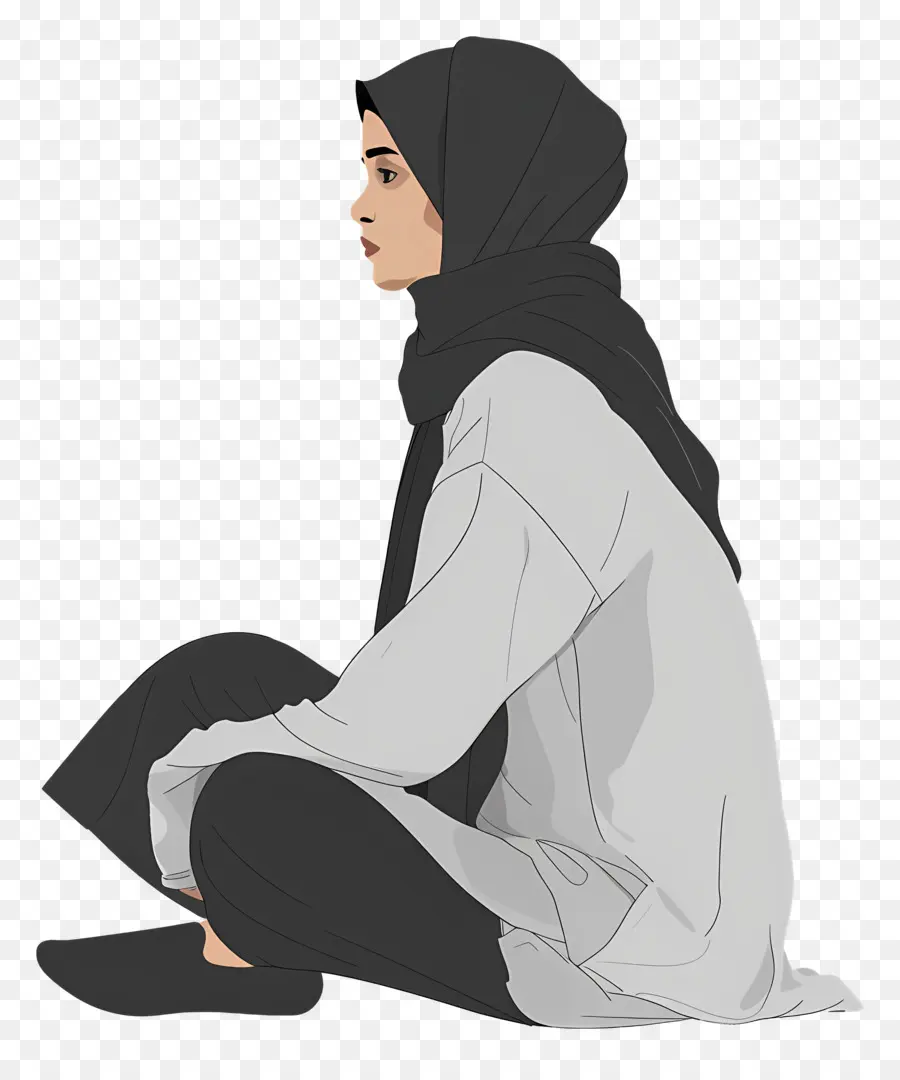 امرأة في الحجاب，المرأة المسلمة PNG