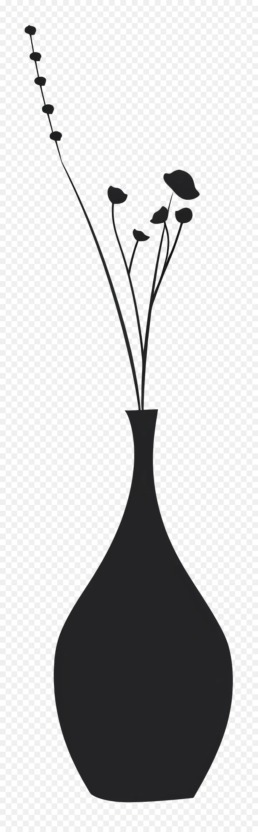 مزهرية الظلية，الأسود إناء PNG