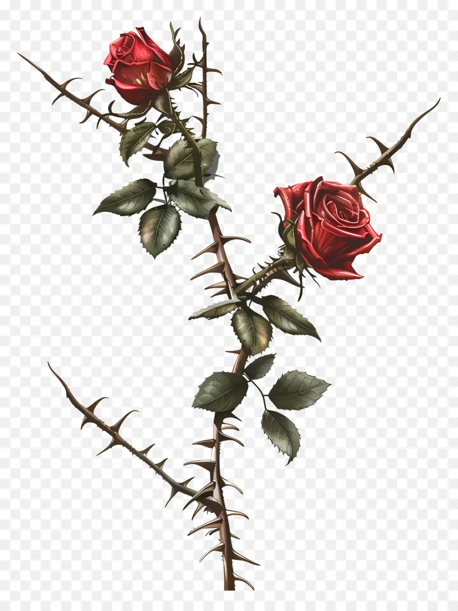 روز الأشواك，الورود الحمراء PNG