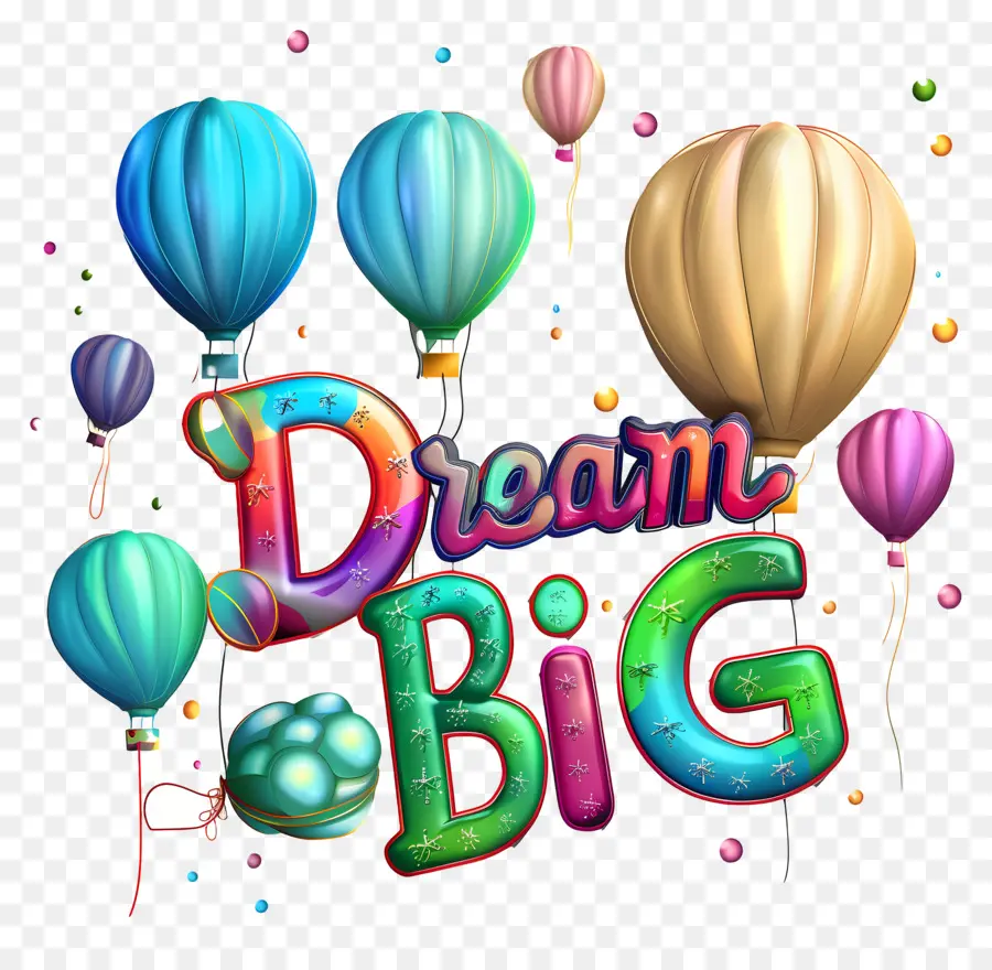 حلم كبير，البالونات PNG