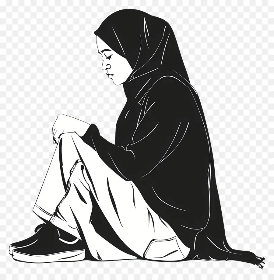امرأة في الحجاب，مسلم PNG