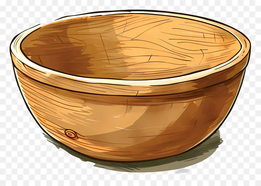 وعاء خشبي，أدوات المطبخ PNG