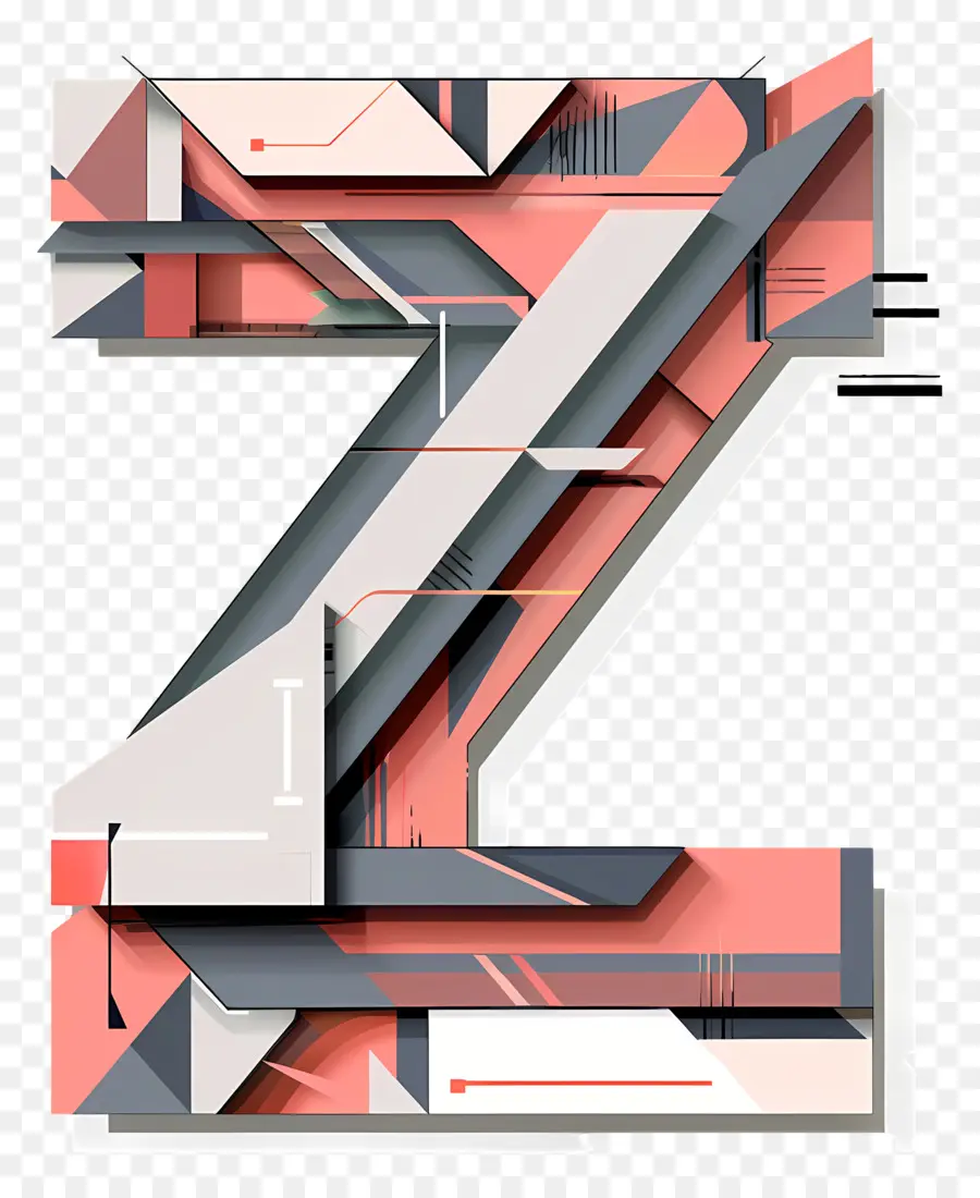 حرف Z，الأشكال الهندسية PNG