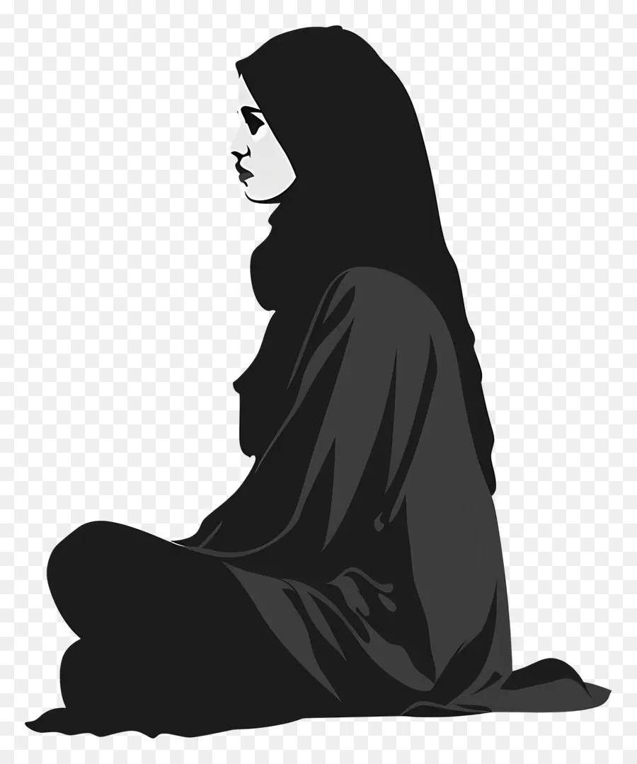 امرأة في الحجاب，الاسلاميه PNG