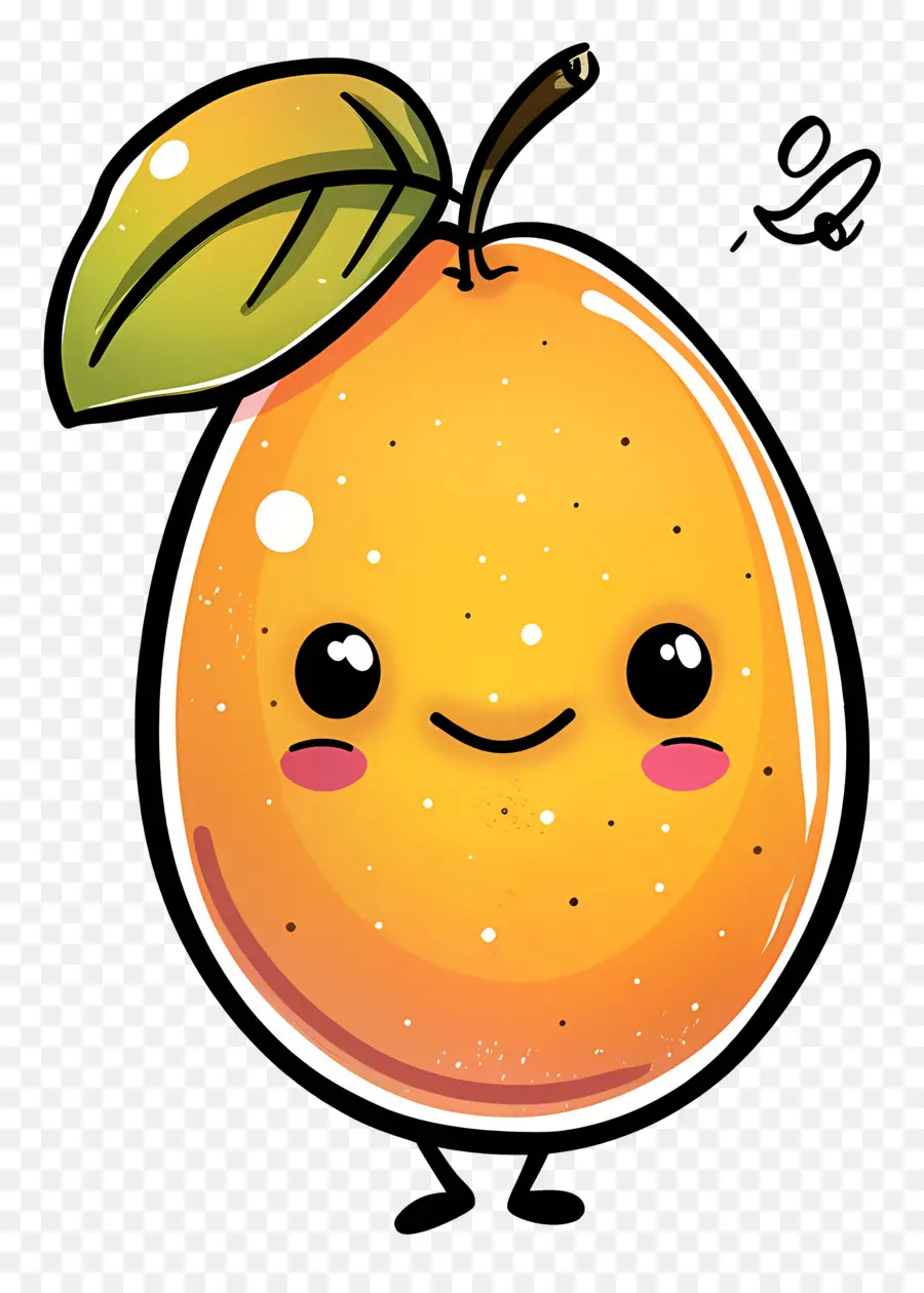 الكرتون المانجو，برتقالي لطيف PNG