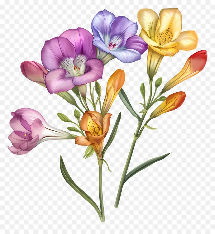 زهرة فريزيا，الزهور البرية PNG