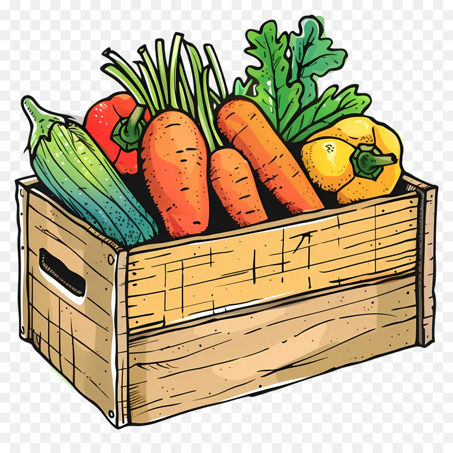 صندوق الخضار，الخضروات PNG