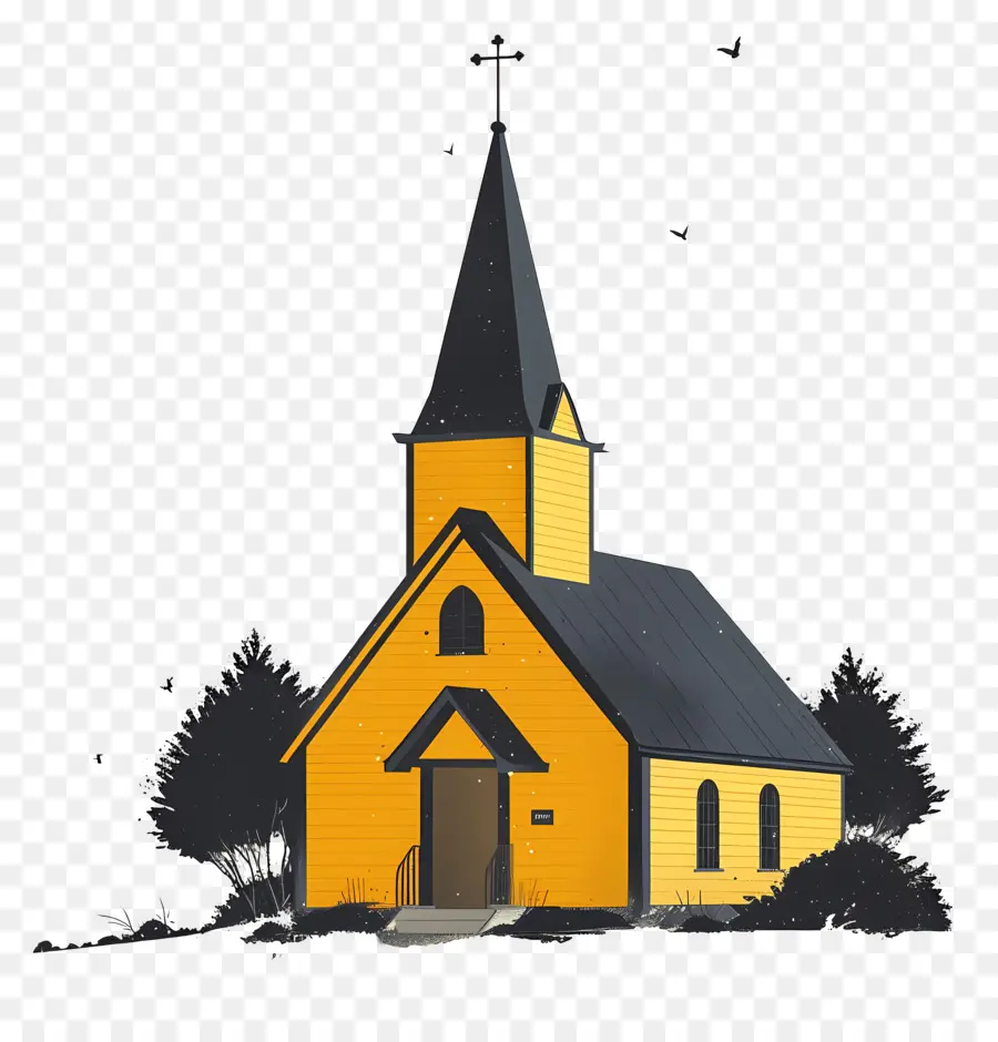الكنيسة，الأصفر الكنيسة PNG