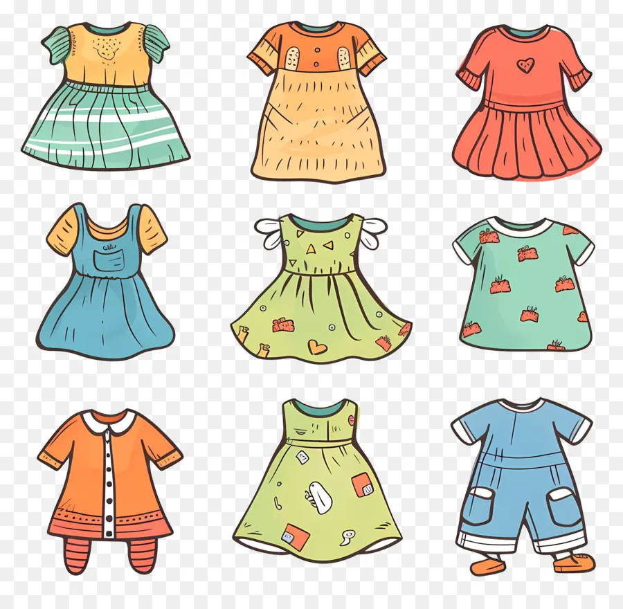 الملابس，ملابس الاطفال PNG